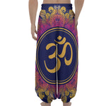 Boho Om Mandala Print Lantern Pants