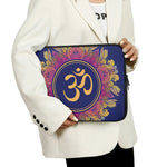 Boho Om Mandala Print Laptop Sleeve