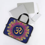Boho Om Mandala Print Laptop Sleeve With Handle