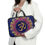 Boho Om Mandala Print Laptop Sleeve With Handle