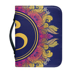 Boho Om Mandala Print Leather Bible Cover