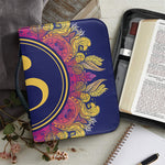 Boho Om Mandala Print Leather Bible Cover
