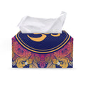 Boho Om Mandala Print Leather Tissue Box Cover