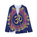 Boho Om Mandala Print Long Sleeve Short Coat