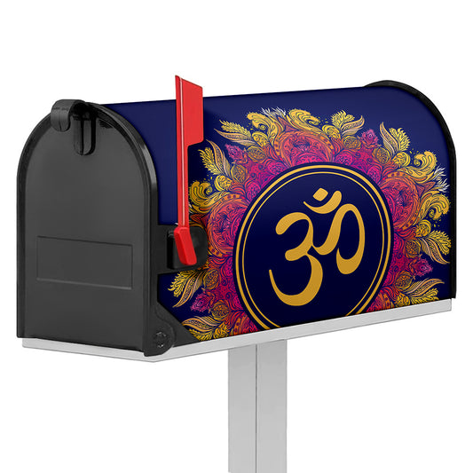 Boho Om Mandala Print Mailbox Cover