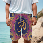 Boho Om Mandala Print Men's Cargo Shorts