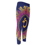 Boho Om Mandala Print Men's Compression Pants