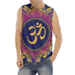 Boho Om Mandala Print Men's Fitness Tank Top