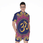 Boho Om Mandala Print Men's Rompers
