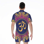Boho Om Mandala Print Men's Rompers
