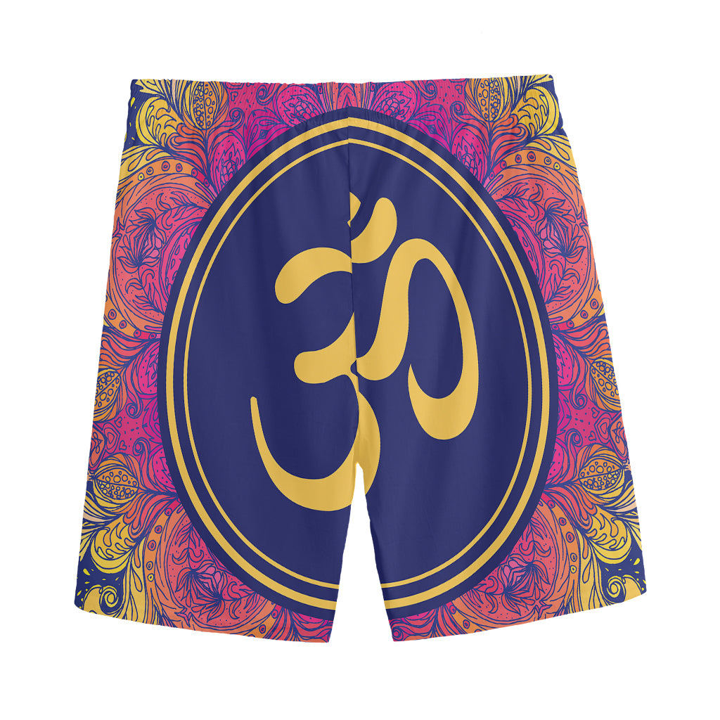 Boho Om Mandala Print Men's Sports Shorts