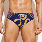 Boho Om Mandala Print Men's Swim Briefs