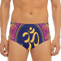 Boho Om Mandala Print Men's Triangle Swim Briefs