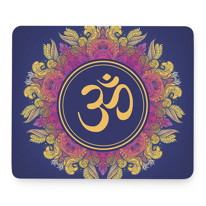 Boho Om Mandala Print Mouse Pad