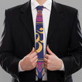 Boho Om Mandala Print Necktie