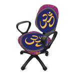 Boho Om Mandala Print Office Chair Cover