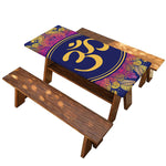 Boho Om Mandala Print Picnic Table Cover