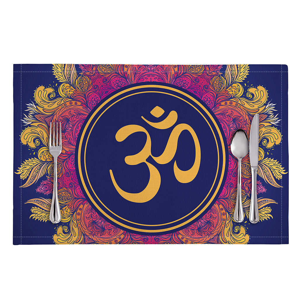 Boho Om Mandala Print Placemat