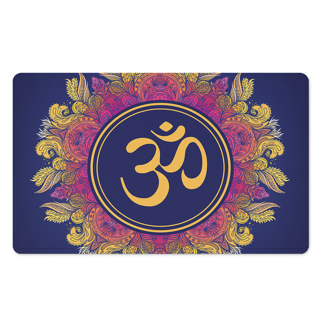 Boho Om Mandala Print Polyester Doormat