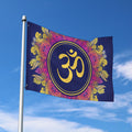 Boho Om Mandala Print Polyester Flag