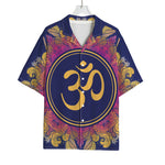 Boho Om Mandala Print Rayon Hawaiian Shirt