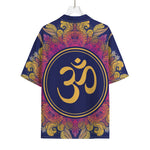 Boho Om Mandala Print Rayon Hawaiian Shirt