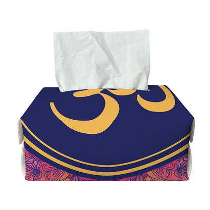 Boho Om Mandala Print Rectangle Tissue Box Cover