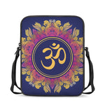Boho Om Mandala Print Rectangular Crossbody Bag