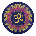 Boho Om Mandala Print Round Blanket