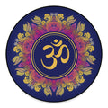 Boho Om Mandala Print Round Floor Mat