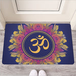 Boho Om Mandala Print Rubber Doormat