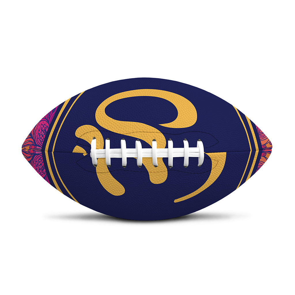 Boho Om Mandala Print Rugby Ball