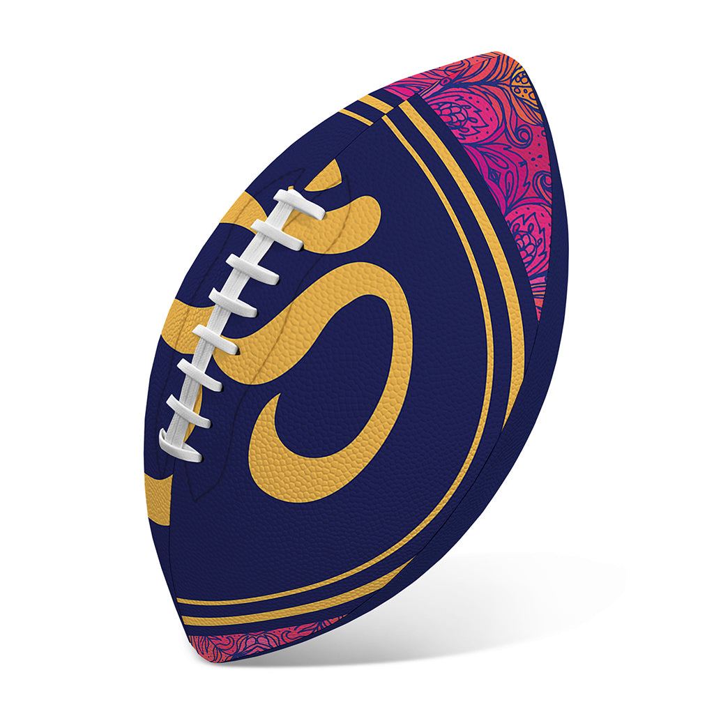 Boho Om Mandala Print Rugby Ball
