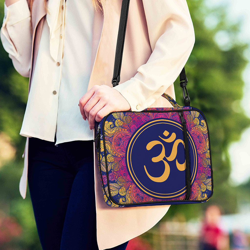 Boho Om Mandala Print Shoulder Strap Bible Bag