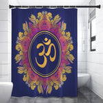 Boho Om Mandala Print Shower Curtain
