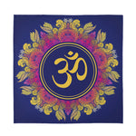 Boho Om Mandala Print Silk Bandana