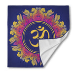 Boho Om Mandala Print Silk Bandana