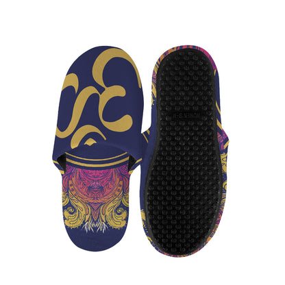Boho Om Mandala Print Slippers