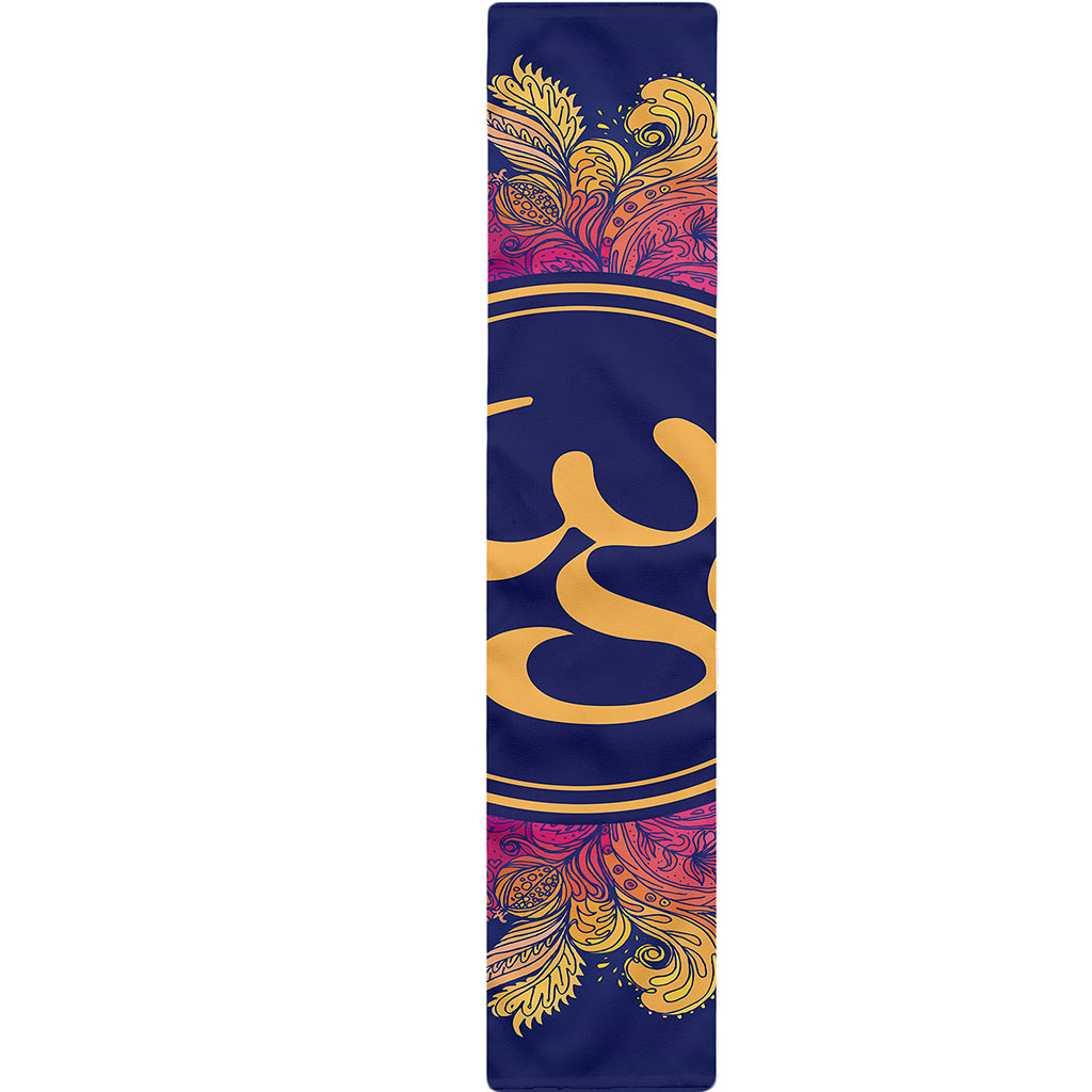 Boho Om Mandala Print Table Runner