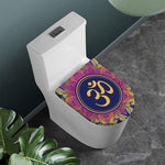 Boho Om Mandala Print Toilet Lid Cover