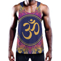 Boho Om Mandala Print Men's Workout Tank Top