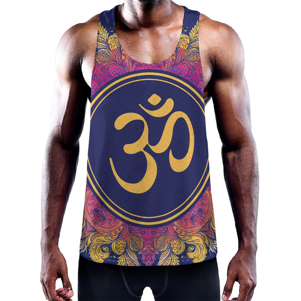 Boho Om Mandala Print Training Tank Top