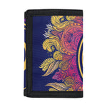 Boho Om Mandala Print Trifold Wallet
