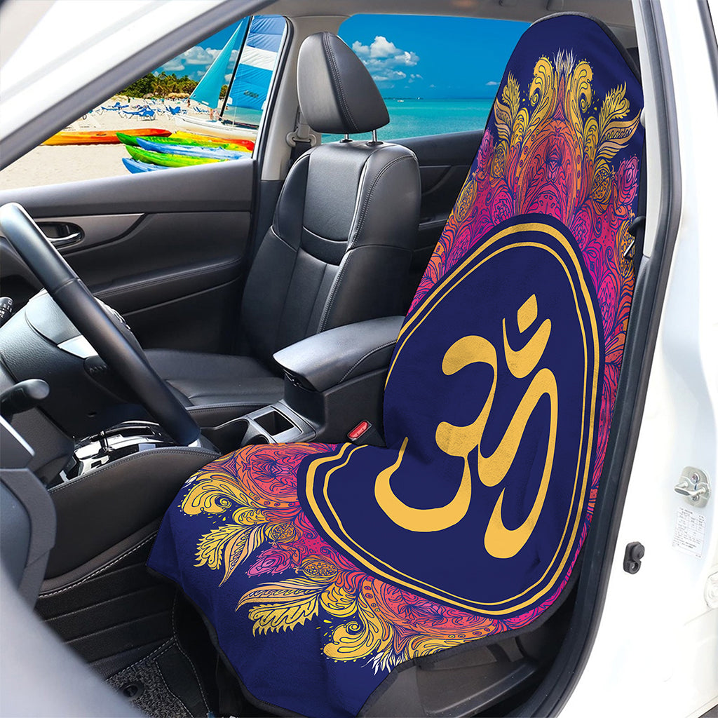 Boho Om Mandala Print Waterproof Car Seat Cover