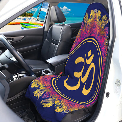 Boho Om Mandala Print Waterproof Car Seat Cover