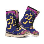 Boho Om Mandala Print Winter Boots