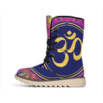 Boho Om Mandala Print Winter Boots