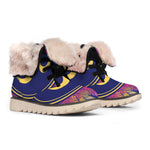 Boho Om Mandala Print Winter Boots