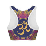 Boho Om Mandala Print Women's Sports Bra