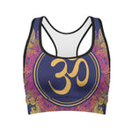 Boho Om Mandala Print Women's Sports Bra